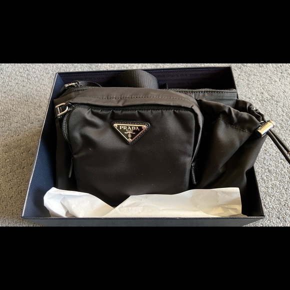 Prada Tessuto Nylon Montagna Belt Bag Black - Picture 5 of 7